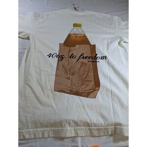 RIP N REPAIR 40oz‎ to Freedom Tee Unisex Size Medium White Short Sleeve